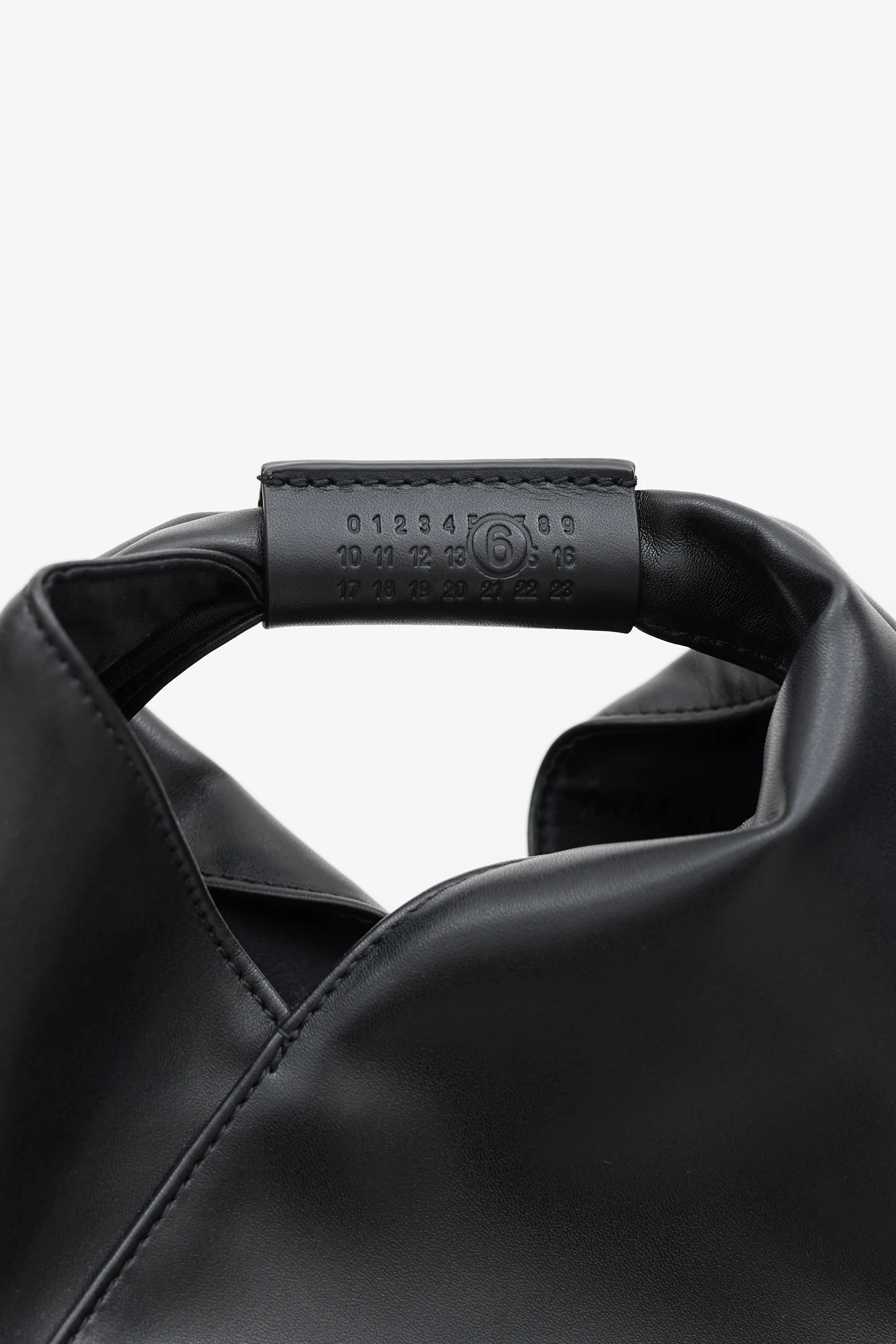 Black Faux Leather New Japanese Mini Tote