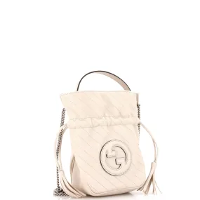 Blondie NM Bucket Bag Diagonal Quilted Leather Mini