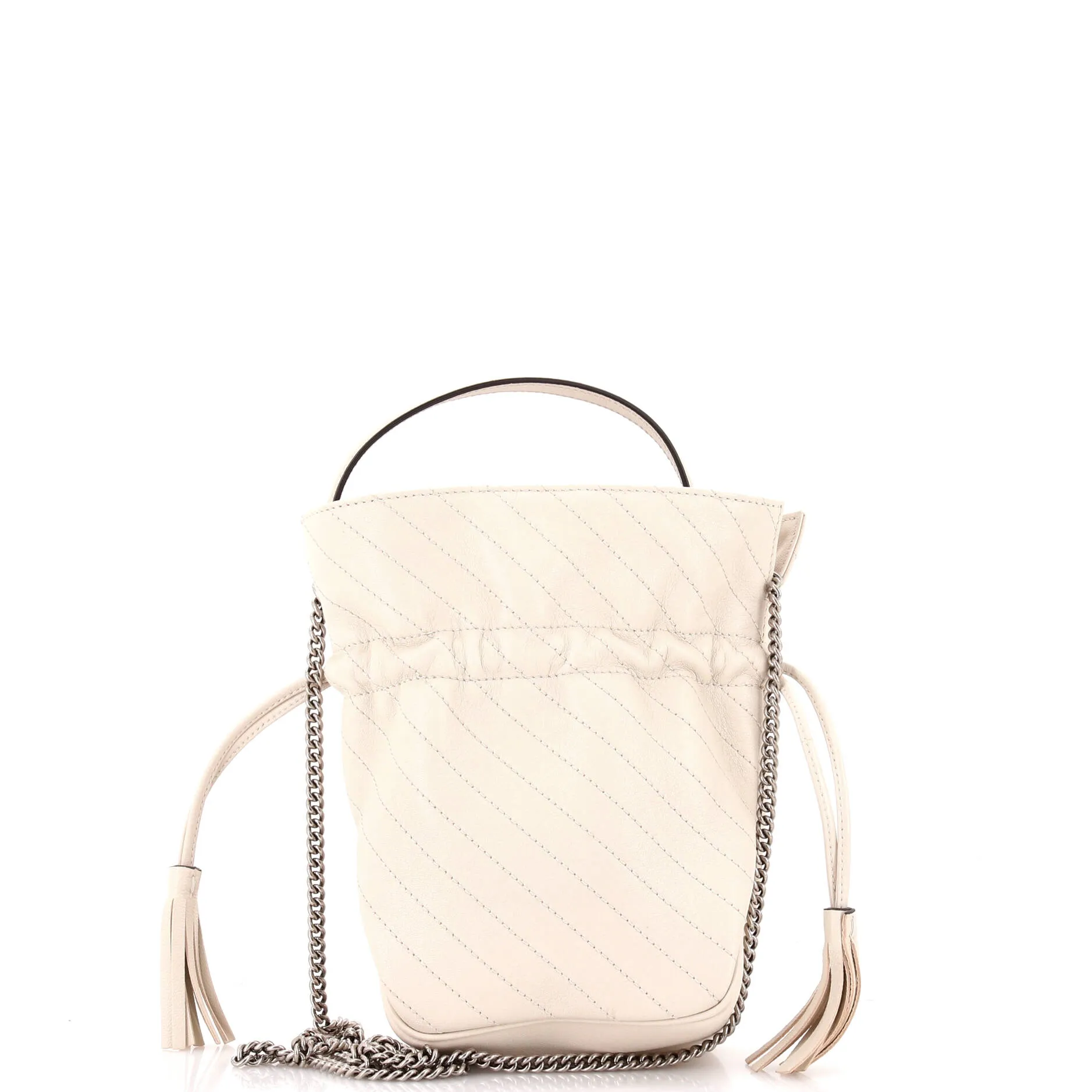 Blondie NM Bucket Bag Diagonal Quilted Leather Mini