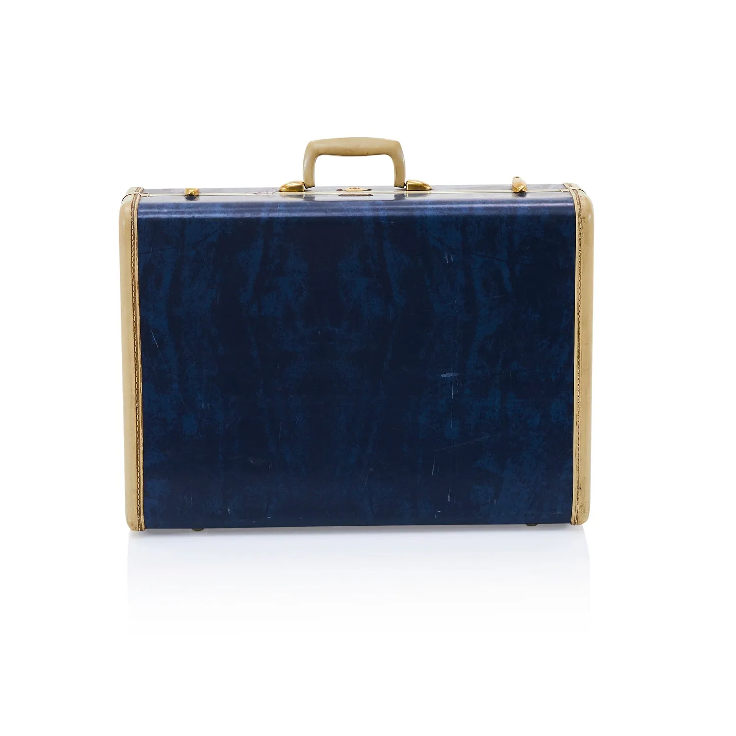 Blue & White Samsonite Medium Suitcase