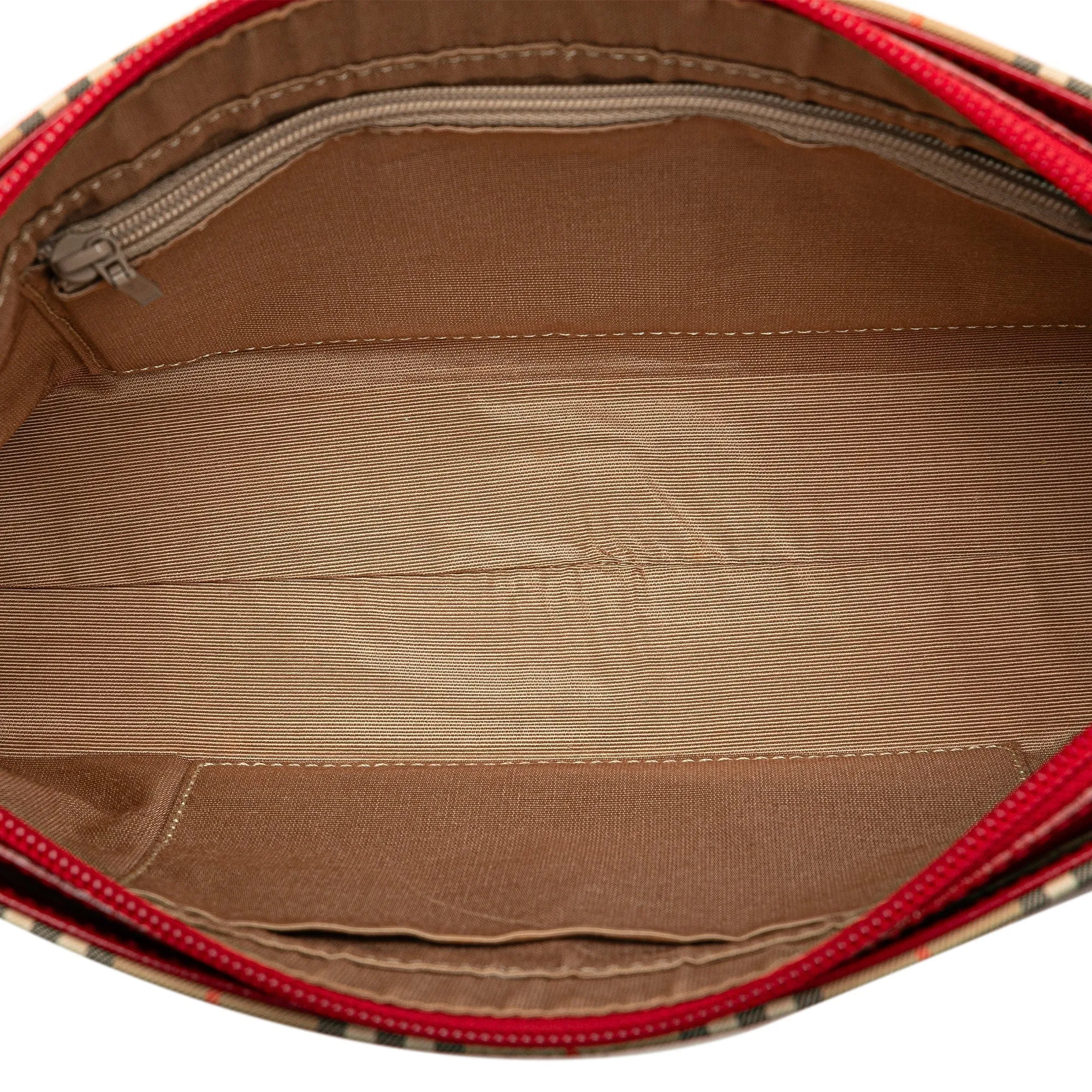 Burberry Haymarket Check Canvas Shoulder Bag