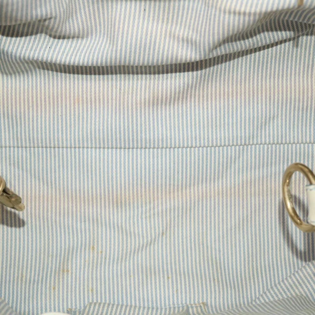 Celine Paris Macadam Shoulder Bag Canvas Blue White  bs6303