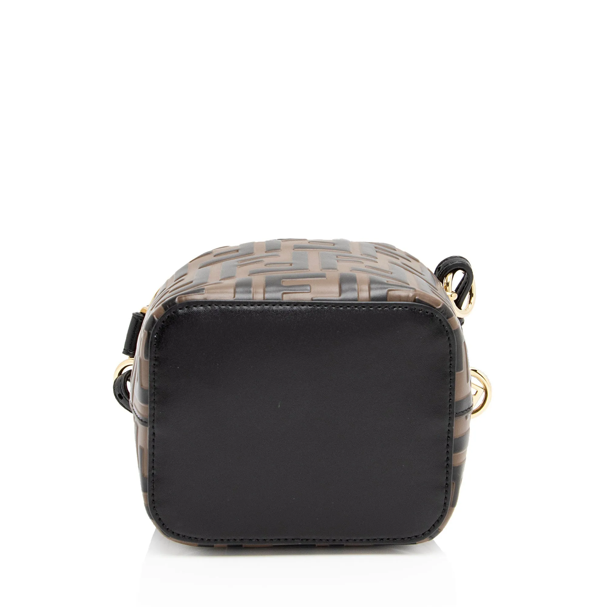 Fendi FF Embossed Calfskin Mon Tresor Mini Bucket Bag (SHF-NZkK6E)