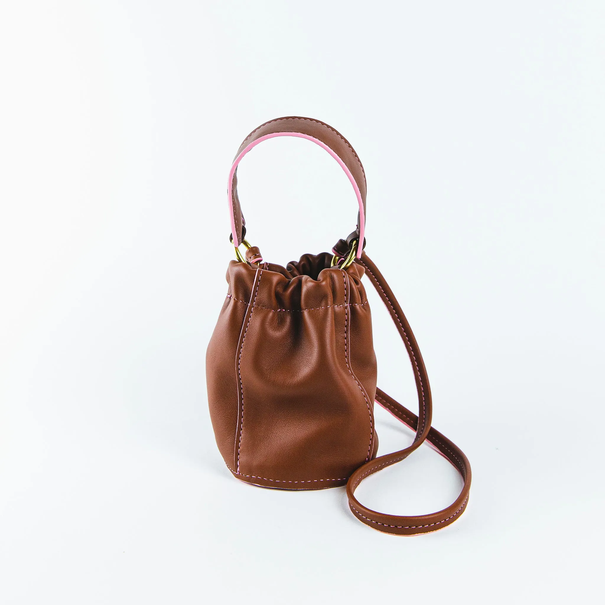 Mini Elodie Puff Bag - Cocoa