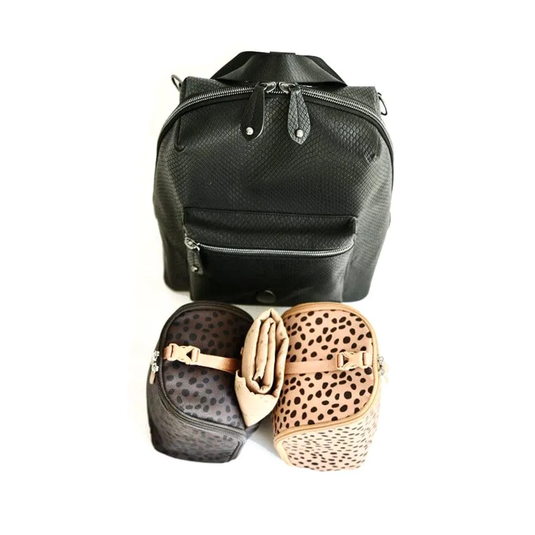 PacaPod Hartland Backpack Changing Bag - Ebony - Crocodile