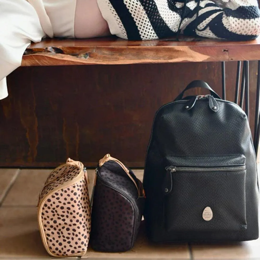 PacaPod Hartland Backpack Changing Bag - Ebony - Crocodile