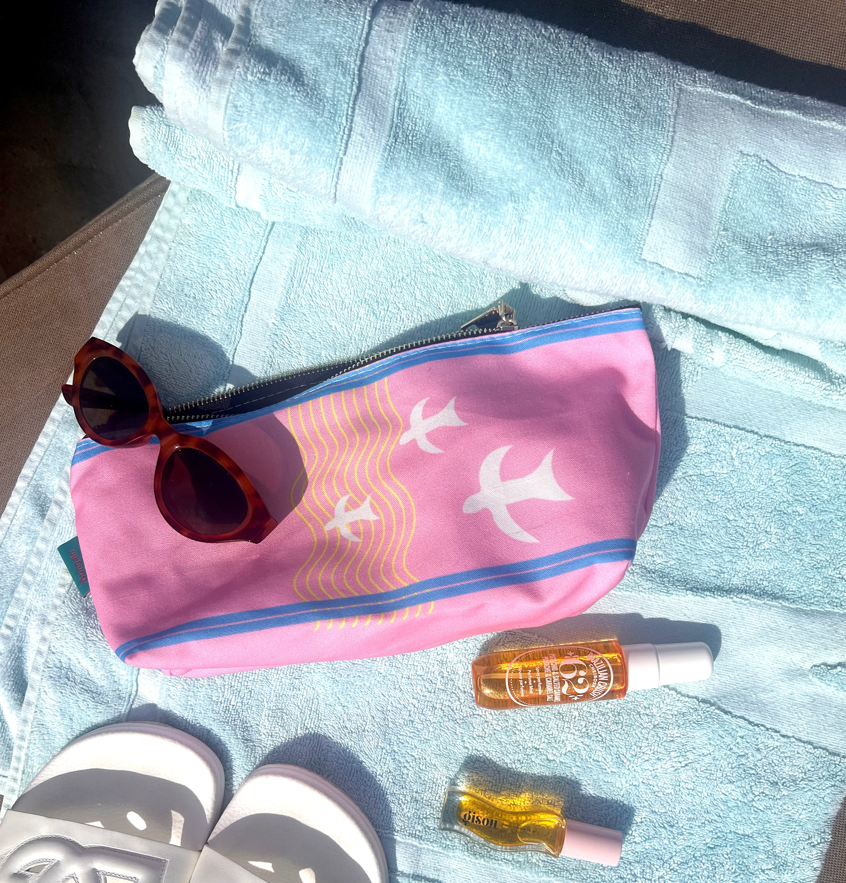 Palm Canvas Zip Bag