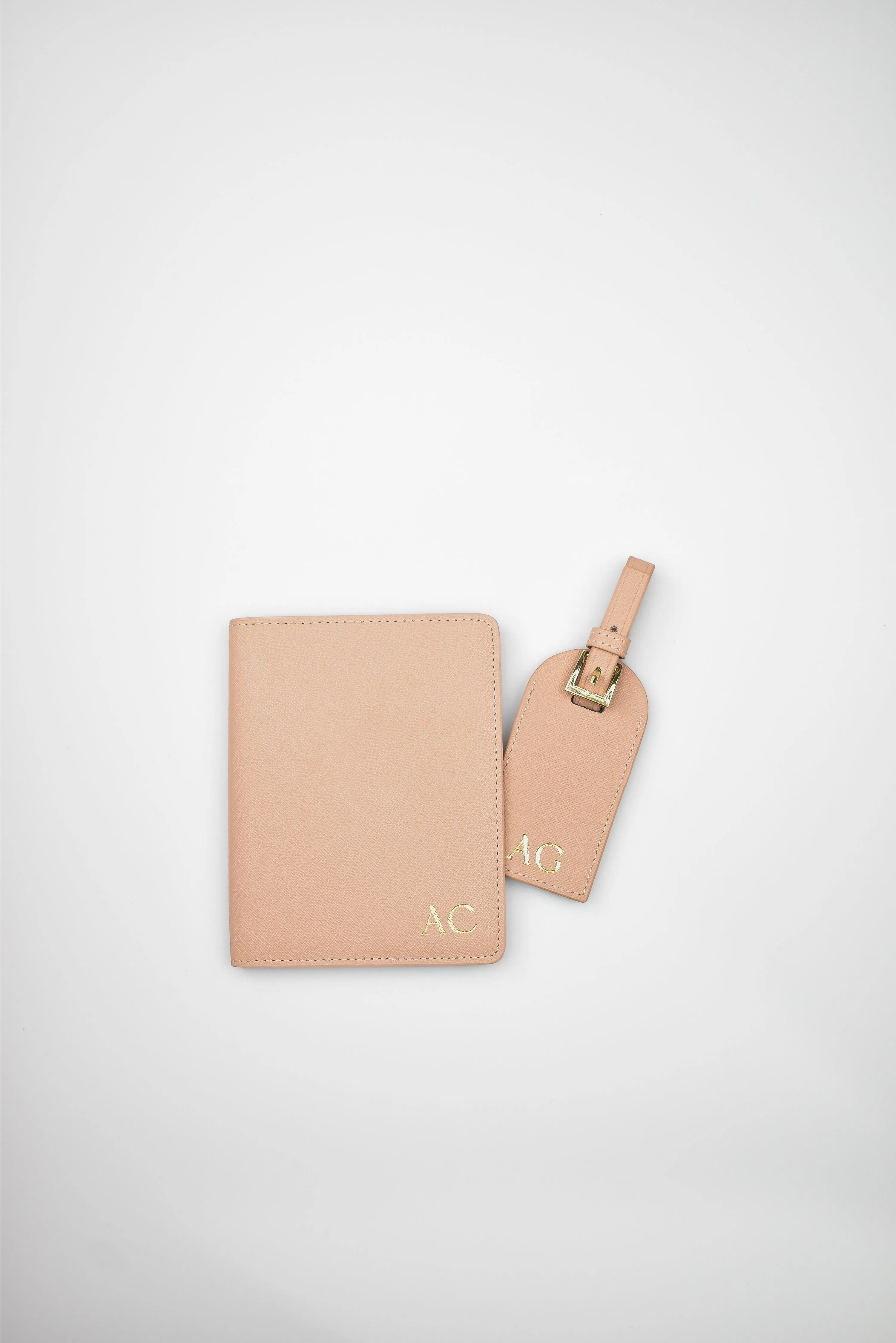 Personalised Passport Holder & Luggage Tag Gift Bundle