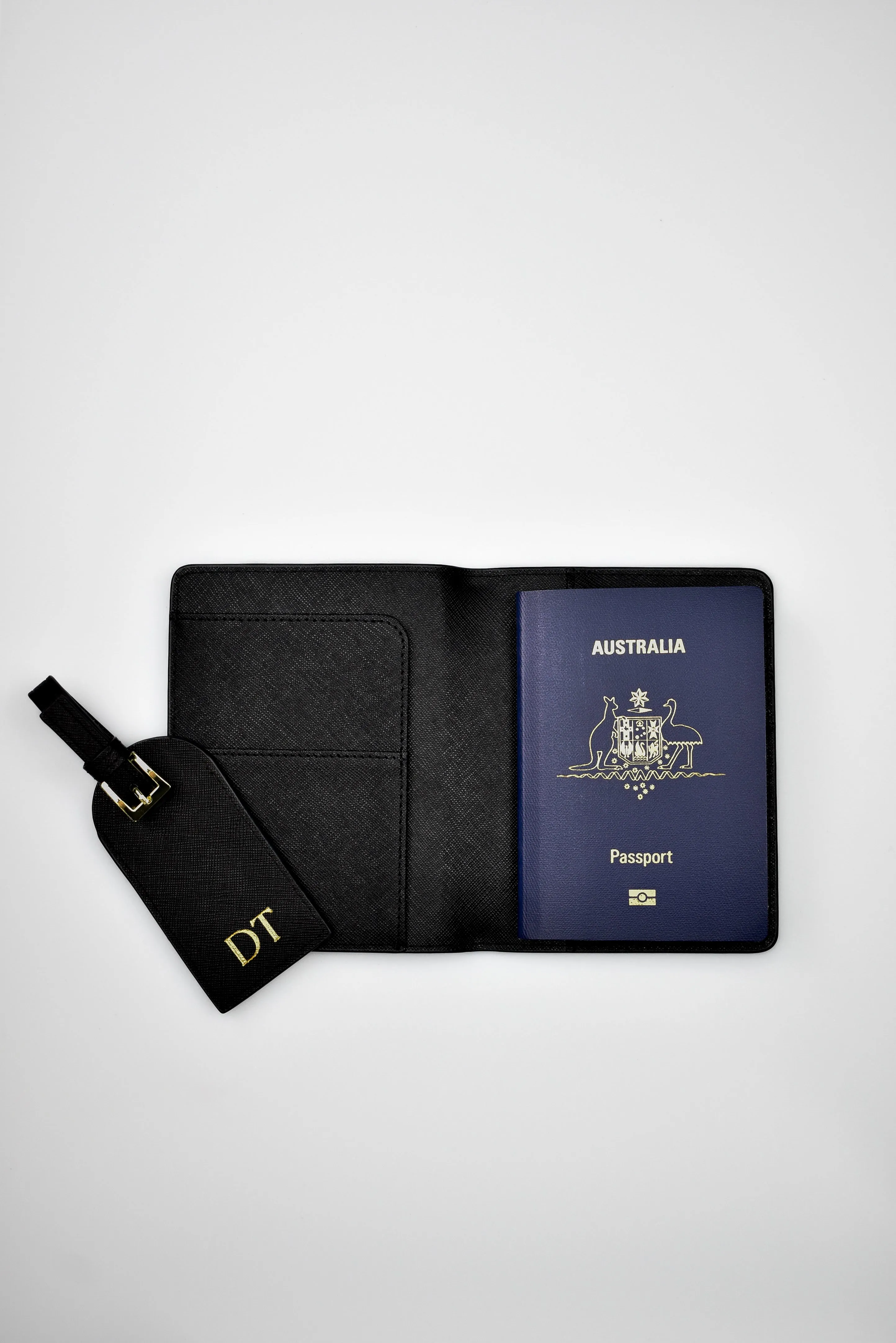 Personalised Passport Holder & Luggage Tag Gift Bundle