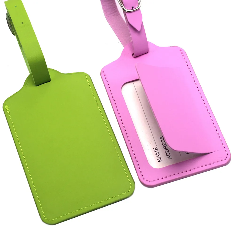 PU Leather Luggage Tag