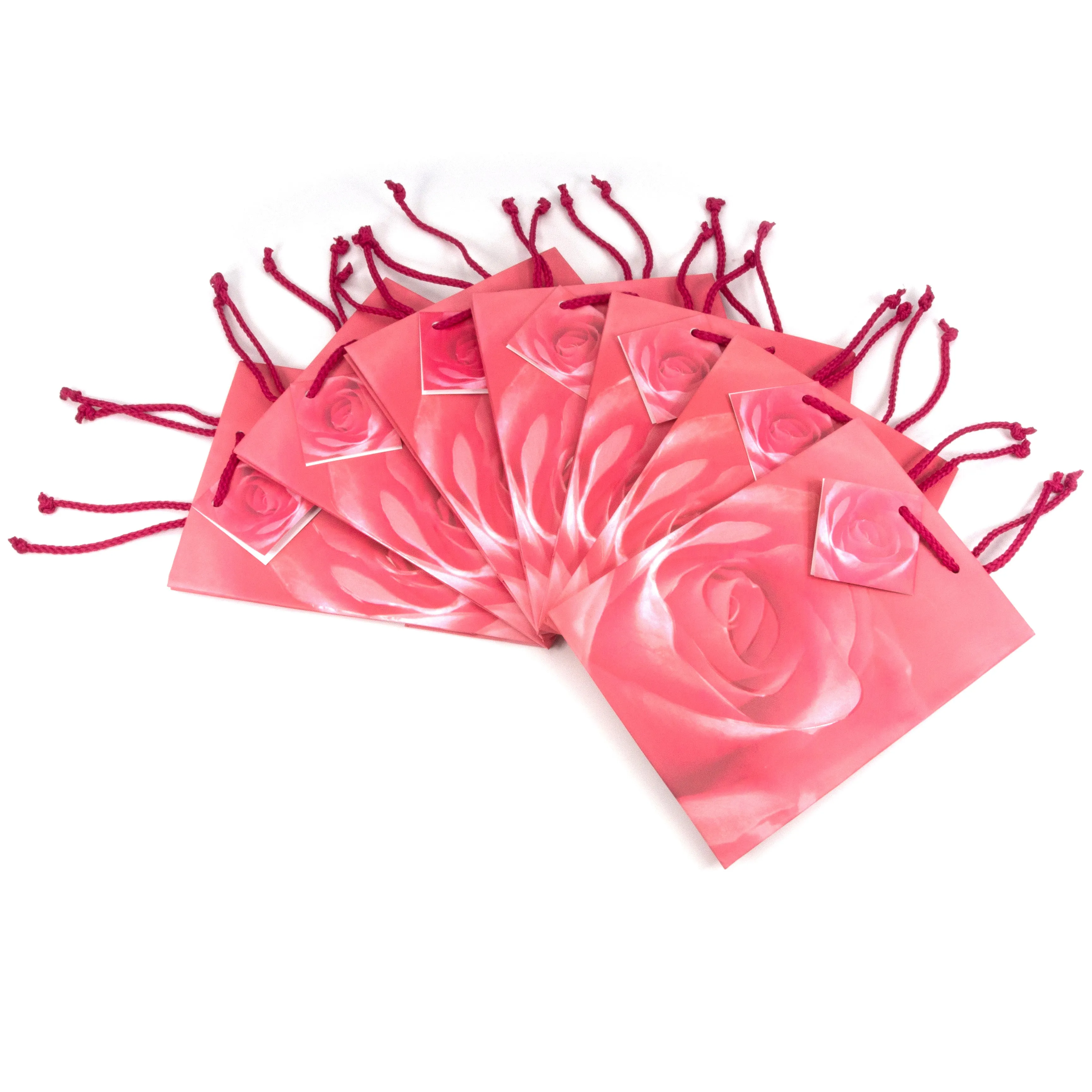 Rose Spot Coating Paper Tote Gift Bags