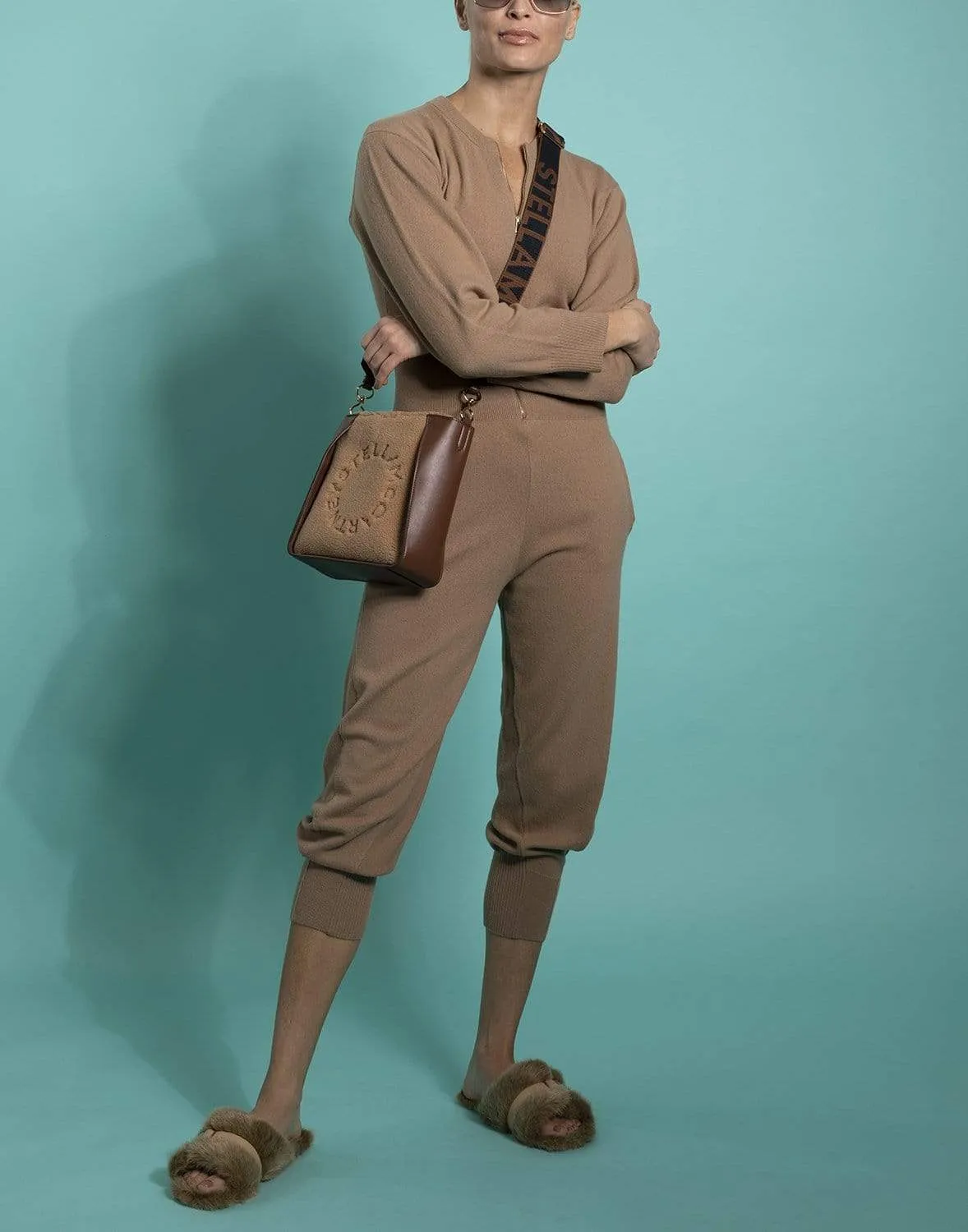 Teddy Mini Crossbody Bag - Biscuit